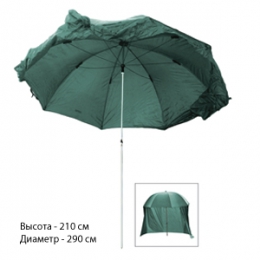 Зонт-укрытие + юбка зеленый 210 диам. 290 см
