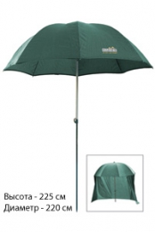 Зонт-укрытие + юбка зеленый 225 диам. 220 см