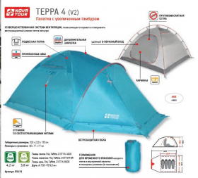 Палатка Терра 4 V2